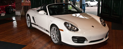 Porsche recently returned to the New England Motor Press after an extended absence. Five Boxsters were brought to an informational dinner, and a healthy member turnout made the evening worthwhile for both Porsche and our membership. George Kennedy of WheelsTV graciously took the time to chronicle the event for us.