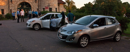 The Lars Andersen Museum once again played host to the New England debut of another new car recently, as our friends at Mazda invited the NEMPA scribes for an evening review of the all-new Mazda 2 subcompact hatchback.