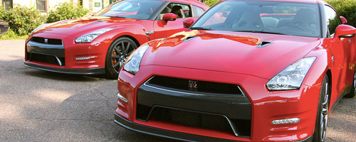 Nissan went to extremes in September when it brought both its new entry-level Versa sedan and its GT-R supercar to Brookline's Larz Anderson Auto Museum to show to NEMPA.