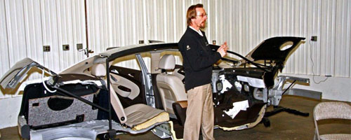 Buick returned to Automotion HQ on February 21, this time to introduce its new compact deluxe sedan, the Verano, to the New England Motor Press.