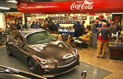 Kyle Bazemore, Infiniti’s Senior Manager for US Communications, at the Automotion garage on December 10.