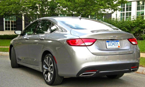 Note dual exhausts. A pair of 2015 Chrysler 200s have joined the NEMPA press fleet.