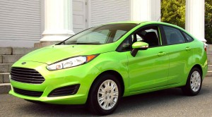 The 1.0-liter Fiesta SFE is available as a sedan as well.