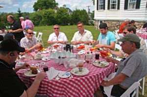 The boys’ table . . .