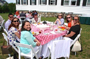 . . . and the girls’ table. Well, except for Zach Dollar, a man of good taste from the Boston Museum of Fine Arts.
