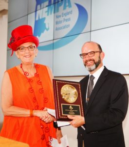 Achievement Award winner Jean Jennings presented at the NEMPA Annual Awards Dinner at the MIT Media Lab on Thursday, May 26, 2016. (David Tucker Photography)